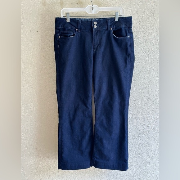 Paige Hidden Hills High Rise Bootcut Dark Wash Denim Jeans size 32 - Picture 2 of 7